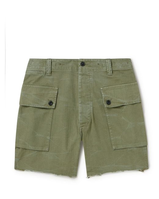 Polo Ralph Lauren Straight-Leg Herringbone Cotton-Twill Cargo Shorts
