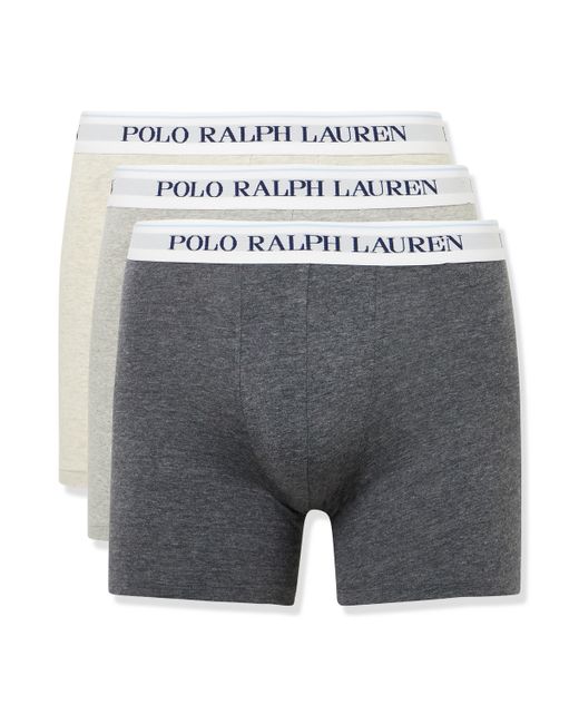 Polo Ralph Lauren Three-Pack Stretch-Cotton Boxer Briefs