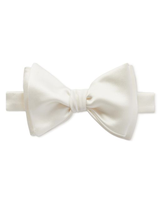 Brunello Cucinelli Self-Tie Duchesse Cotton and Silk-Blend Satin Bow Tie