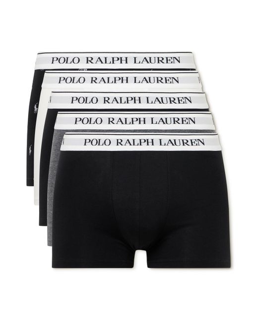 Polo Ralph Lauren Five-Pack Stretch-Cotton Jersey Boxer Briefs
