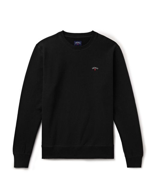 Noah NYC Core Logo-Embroidered Cotton-Jersey Sweatshirt