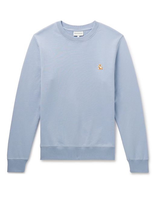 Maison Kitsuné Chillax Fox Slim-Fit Logo-Appliquéd Cotton-Jersey Sweatshirt
