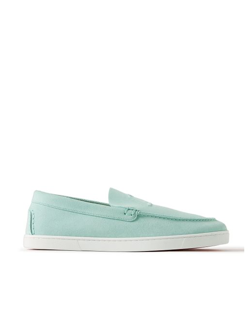 Christian Louboutin Varsiboat Logo-Embossed Suede Loafers