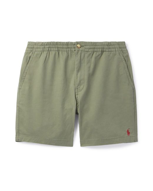 Polo Ralph Lauren Straight-Leg Logo-Embroidered Stretch-Cotton Twill Shorts