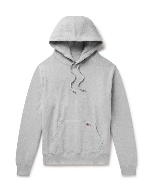 Noah NYC Logo-Embroidered Cotton-Jersey Hoodie