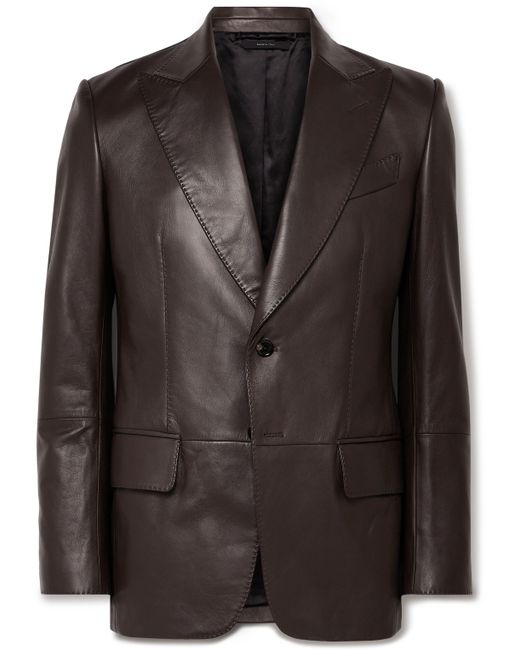 Tom Ford Slim-Fit Leather Blazer