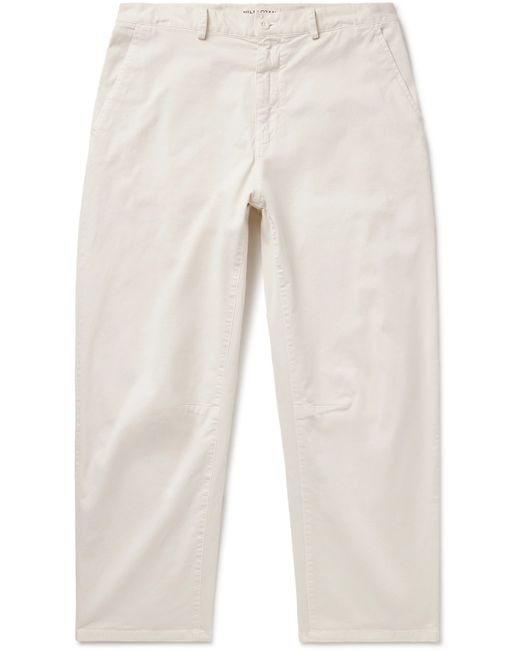 Nili Lotan Carpenter Straight-Leg Cotton-Blend Twill Trousers UK/US 30
