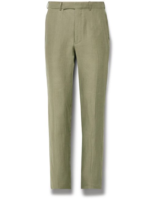 Z Zegna Slim-Fit Oasi Lino Twill Suit Trousers