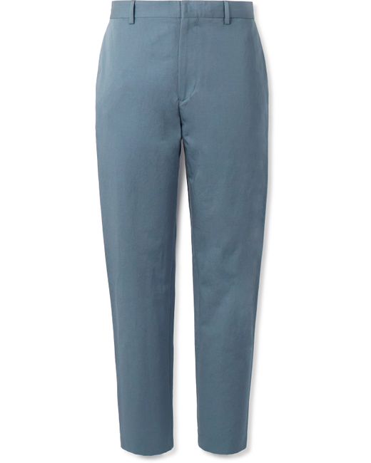 Paul Smith Straight-Leg Cotton and Linen-Blend Trousers