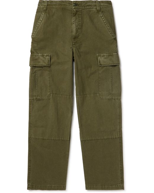 Alex Mill Straight-Leg Garment-Dyed Panelled Cotton-Canvas Cargo Trousers