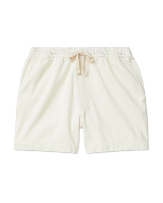 Frame Wide-Leg Cotton Drawstring Shorts