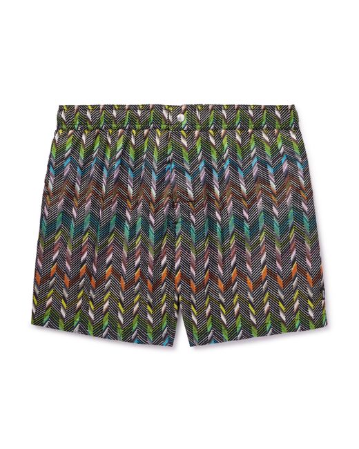 Missoni Slim-Fit Mid-Length Striped Swim Shorts