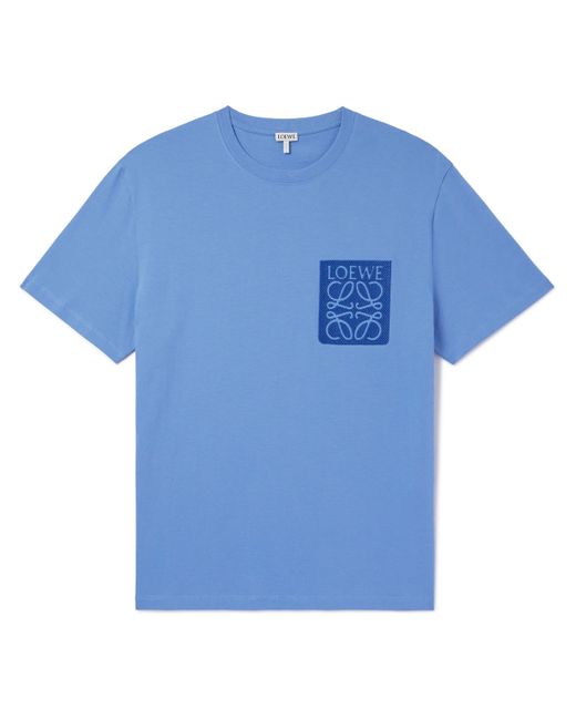 Loewe Anagram Logo-Embroidered Cotton-Jersey T-Shirt