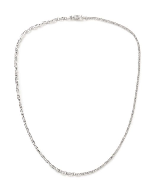 Tom Wood Rue Rhodium-Plated Chain Necklace