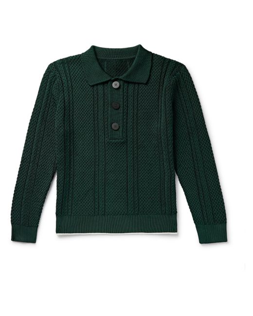 Jacquemus Belo Cable-Knit Polo Shirt