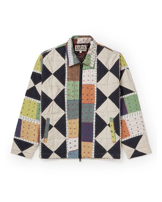 Kartik Research Embroidered Quilted Patchwork Cotton Jacket