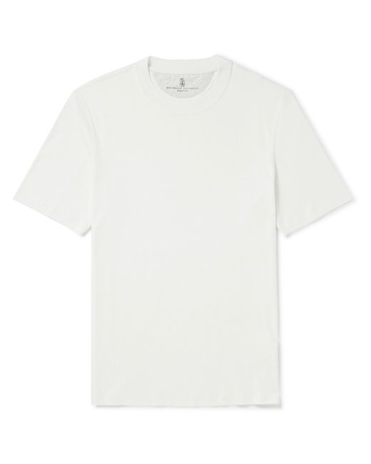 Brunello Cucinelli Cotton and Silk-Blend Jersey T-Shirt