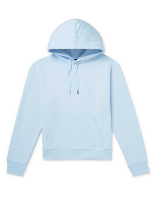 Jacquemus Brode Logo-Embroidered Organic Cotton-Jersey Hoodie