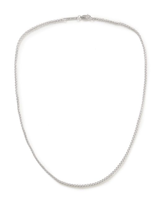 Tom Wood Spike Rhodium-Plated Chain Necklace