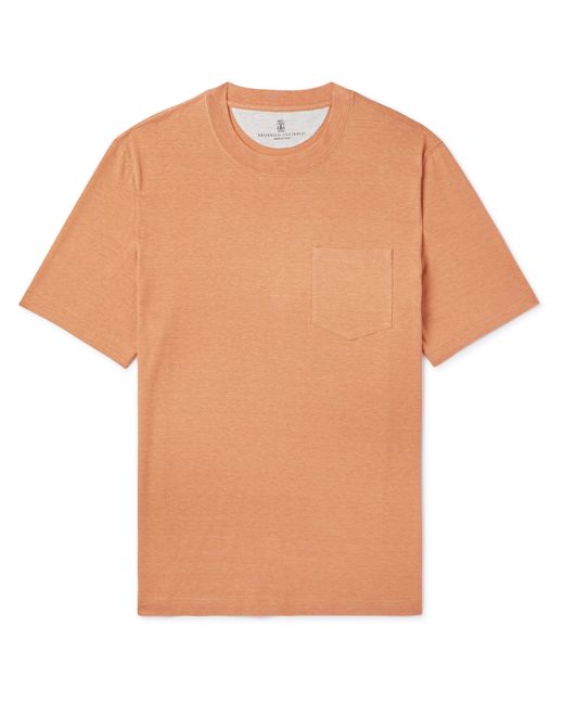 Brunello Cucinelli Linen and Cotton-Blend Jersey T-Shirt
