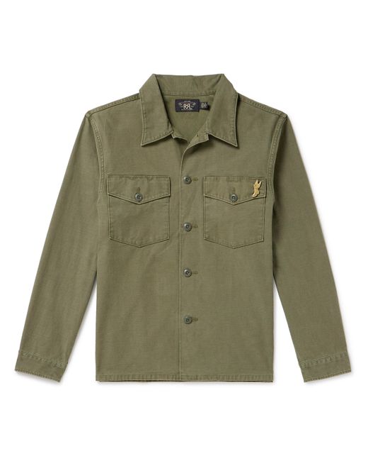 Rrl Regiment Pin-Embellished Cotton Overshirt