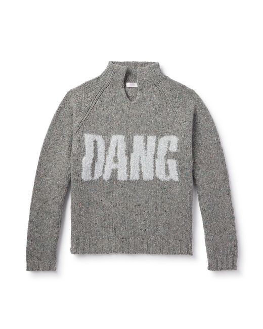 Erl Intarsia-Knit Wool-Blend Sweater