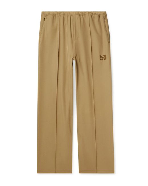Needles Straight-Leg Logo-Embroidered Twill Trousers