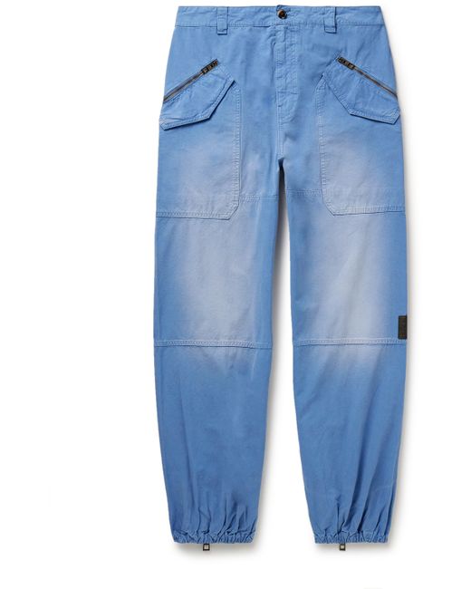 Loewe Tapered Cotton Cargo Trousers