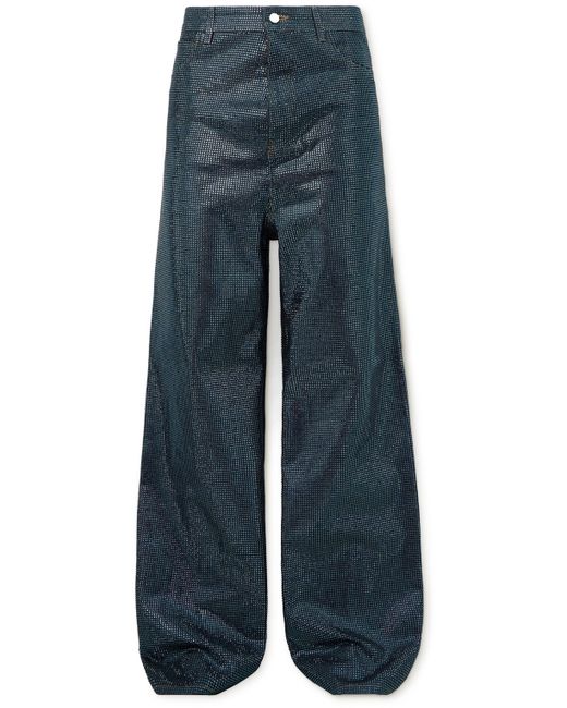 Loewe Wide-Leg Embellished Jeans