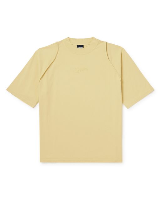 Jacquemus Camargu Logo-Embroidered Organic Cotton-Jersey T-Shirt