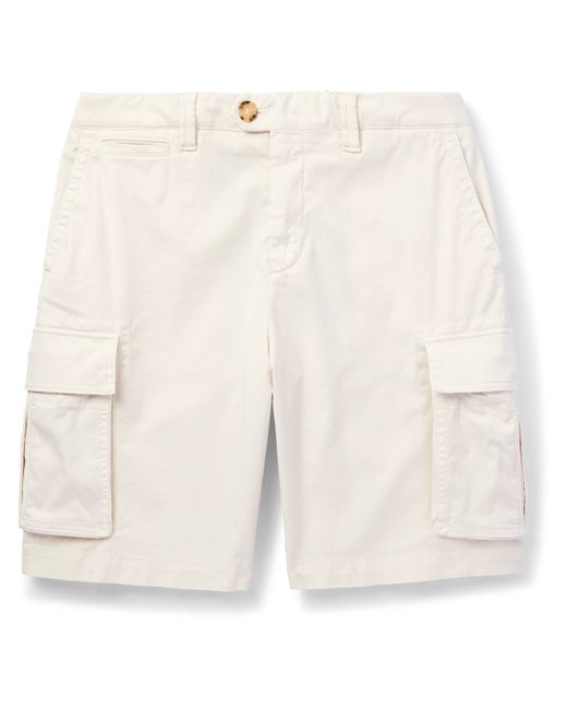 Brunello Cucinelli Straight-Leg Cotton-Blend Twill Cargo Shorts