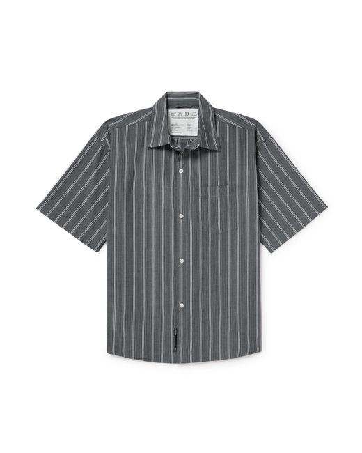 mfpen Input Striped Cotton-Poplin Shirt