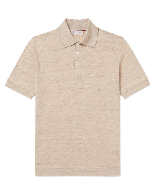 Brunello Cucinelli Linen and Cotton-Blend Polo Shirt