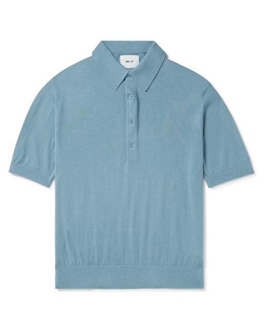 Nn07 Raymond 6584 Wool-Blend Polo Shirt