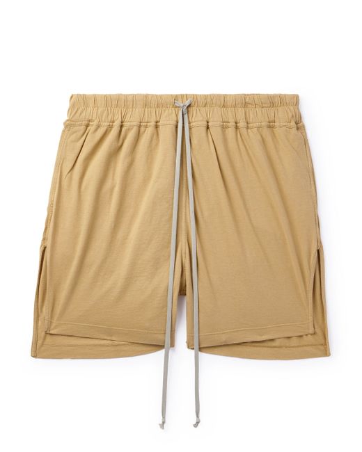Rick Owens DRKSHDW Phleg Straight-Leg Cotton-Jersey Drawstring Shorts