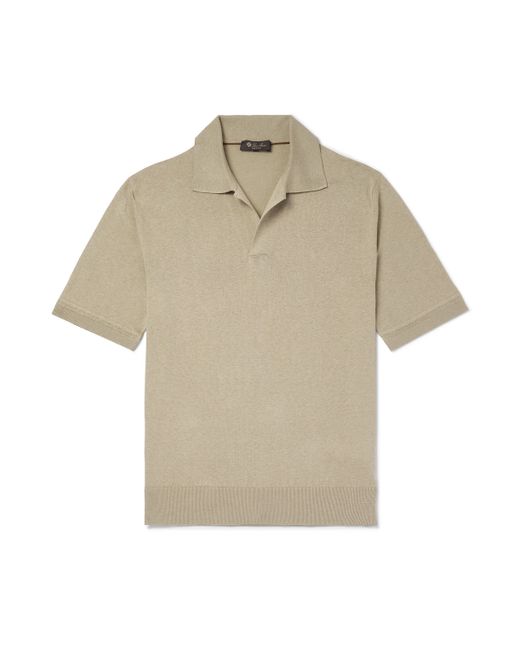 Loro Piana Silk and Linen-Blend Polo-Shirt