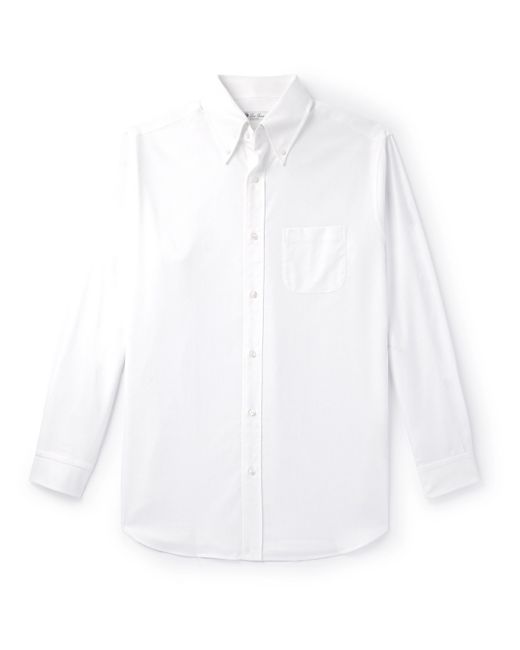 Loro Piana Button-Down Collar Cotton Oxford Shirt
