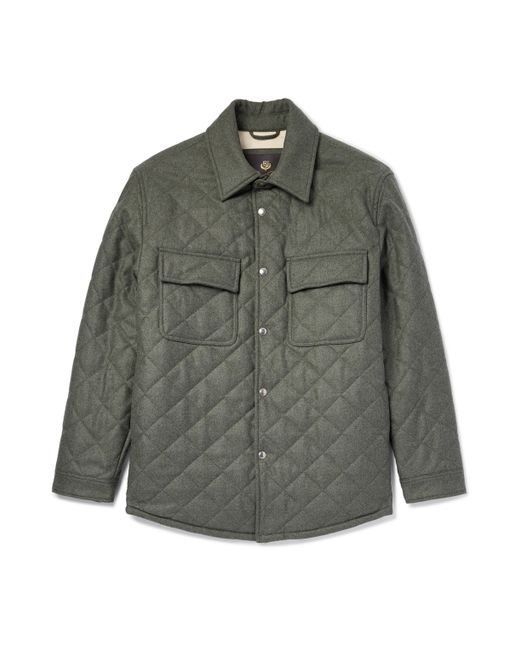 Loro Piana Shonai Quilted Wool and Cashmere-Blend Jacket