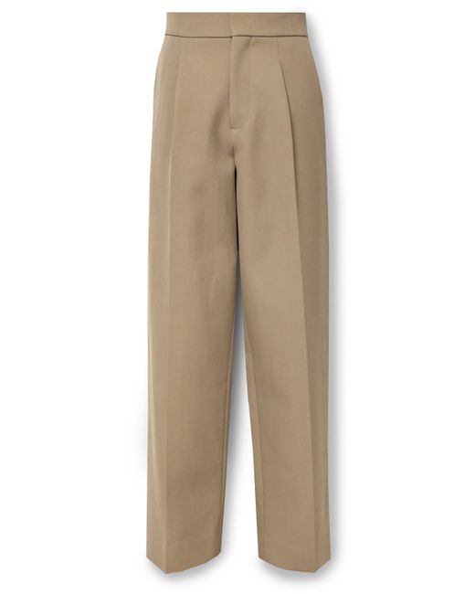 Fear Of God Straight-Leg Pleated Wool and Cotton-Blend Twill Trousers