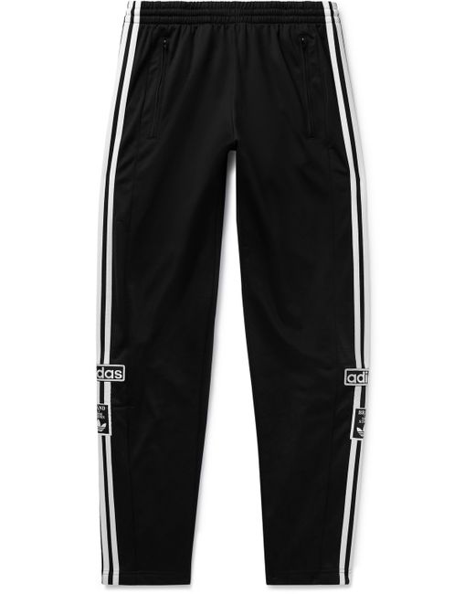 Adidas Originals Adibreak Straight-Leg Logo-Appliquéd Striped Tech-Jersey Track Pants