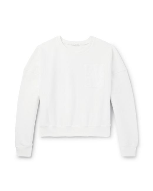 The Row Troy Poplin-Trimmed Cotton-Blend Jersey Sweatshirt
