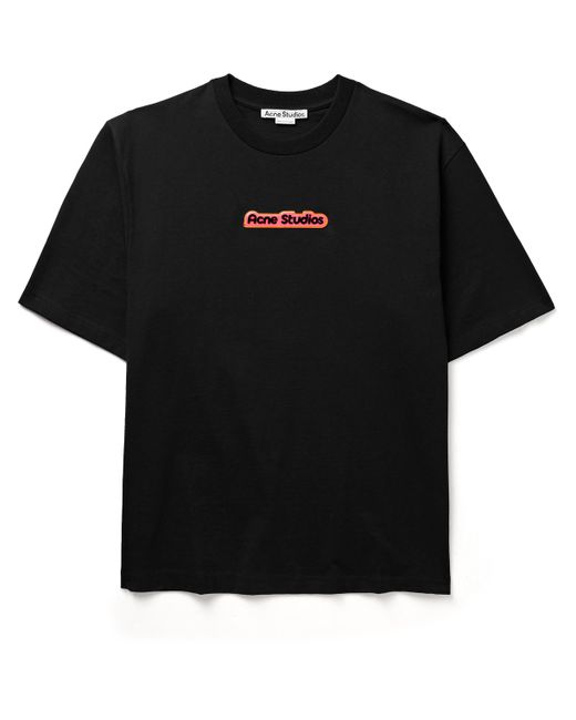Acne Studios Extorr Logo-Appliquéd Cotton-Jersey T-shirt