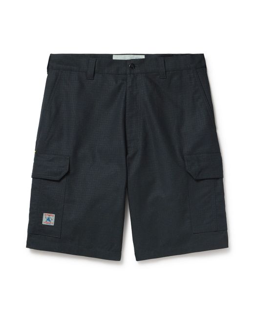 Randy's Garments Straight-Leg Logo-Appliquéd Cotton-Ripstop Cargo Shorts UK/US 30