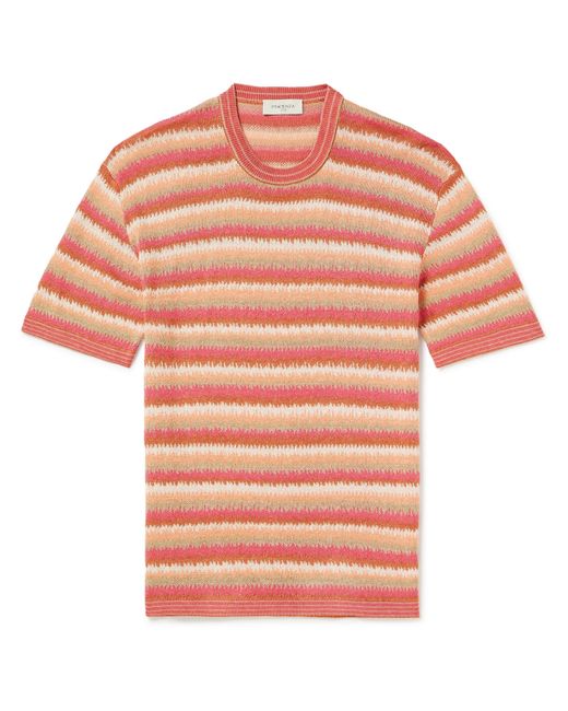 Piacenza 1733 Jacquard-Knit Silk and Linen-Blend T-Shirt