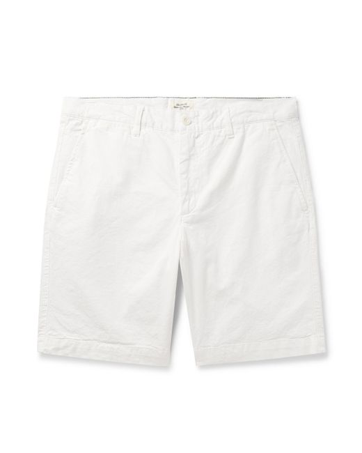 Hartford Byron Slim-Fit Straight-Leg Garment-Dyed Cotton and Linen-Blend Shorts