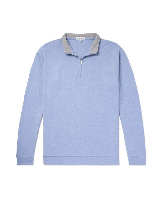 Peter Millar Crown Cotton-Blend Jersey Half-Zip Sweatshirt