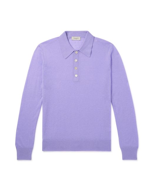 Piacenza 1733 Silk and Cashmere-Blend Polo Shirt
