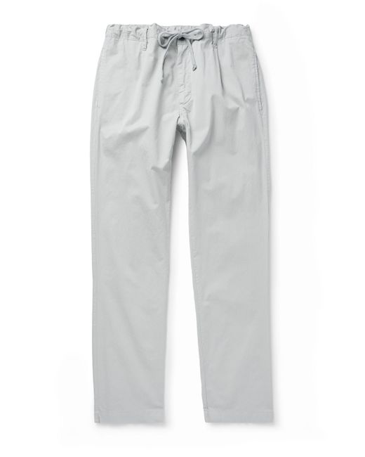 Hartford Tanker Slim-Fit Straight-Leg Cotton Drawstring Trousers