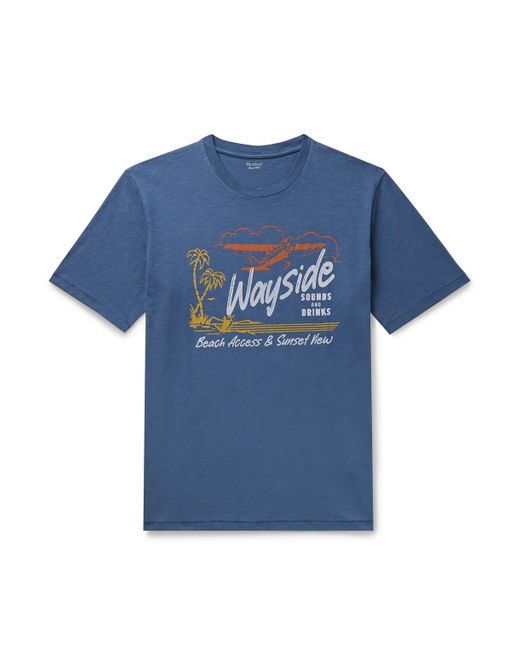 Hartford Wayside Printed Slub Cotton-Jersey T-Shirt