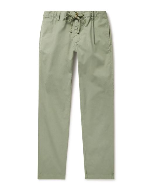 Hartford Tanker Slim-Fit Straight-Leg Cotton Drawstring Trousers